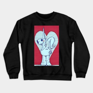 heart and unicorn Crewneck Sweatshirt